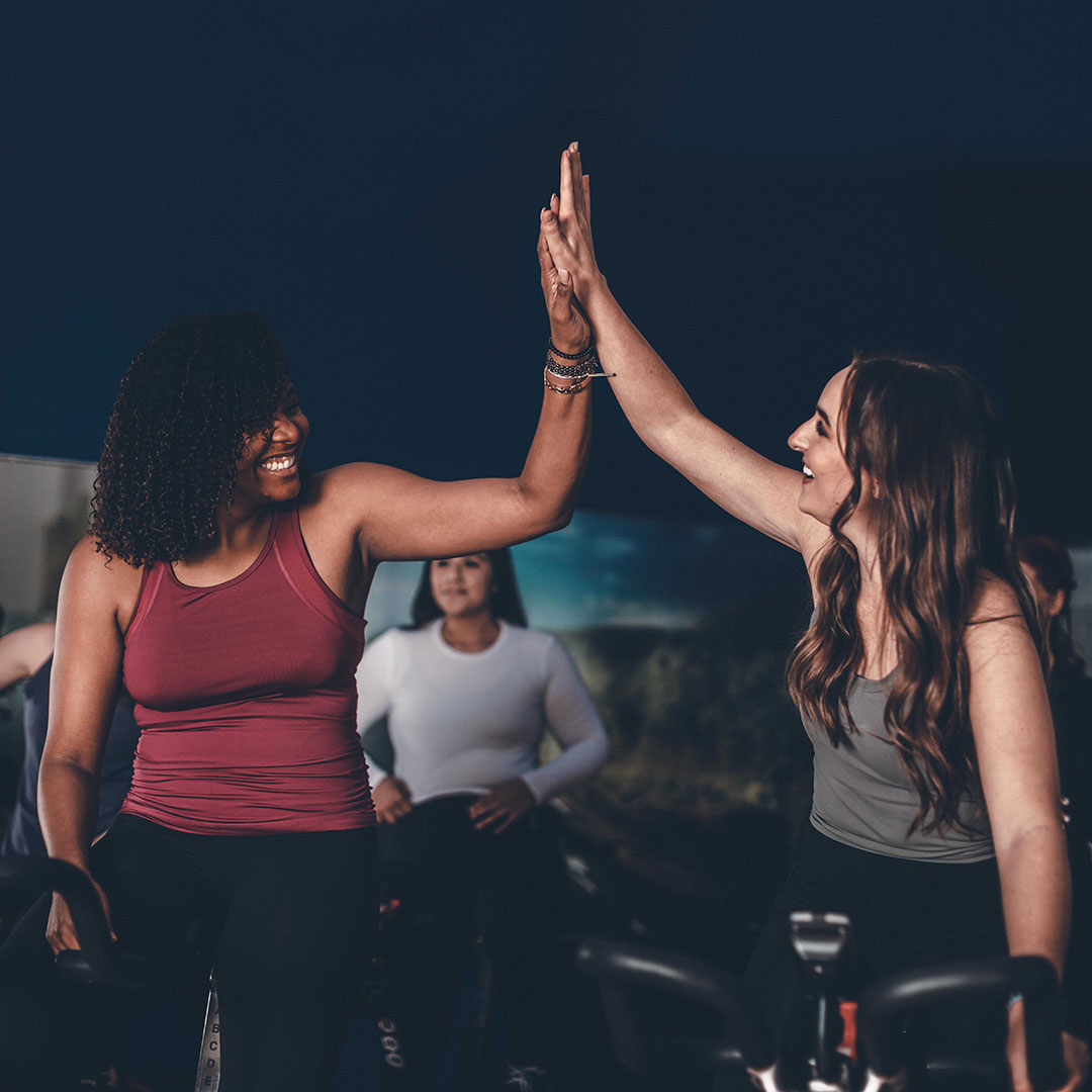 woman boxing in a cardio class